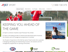Tablet Screenshot of jltsport.com.au